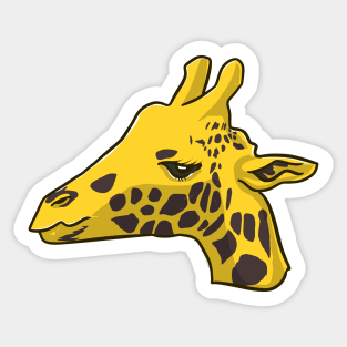 Giraffe Head Sticker